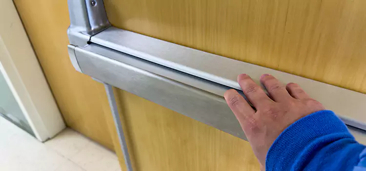 Installing a Push Bar on a Door Murray